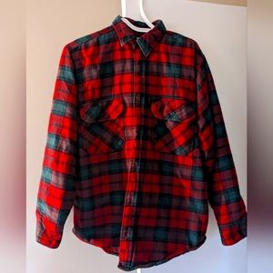 L.L. Bean Vintage Insulated Plaid Flannel M